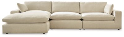 Ashley Linen Elyza 10006S3 3 - Piece Sectional with Chaise - Chenille | Home Elegance USA