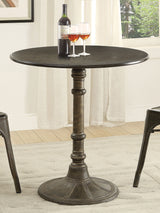 Dining Table - Oswego Round Bistro Dining Table Bronze