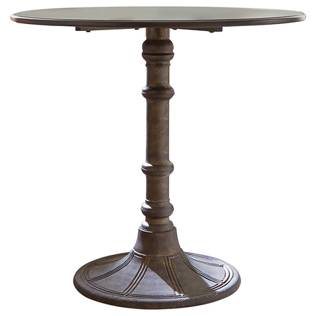 Dining Table - Oswego Round Bistro Dining Table Bronze