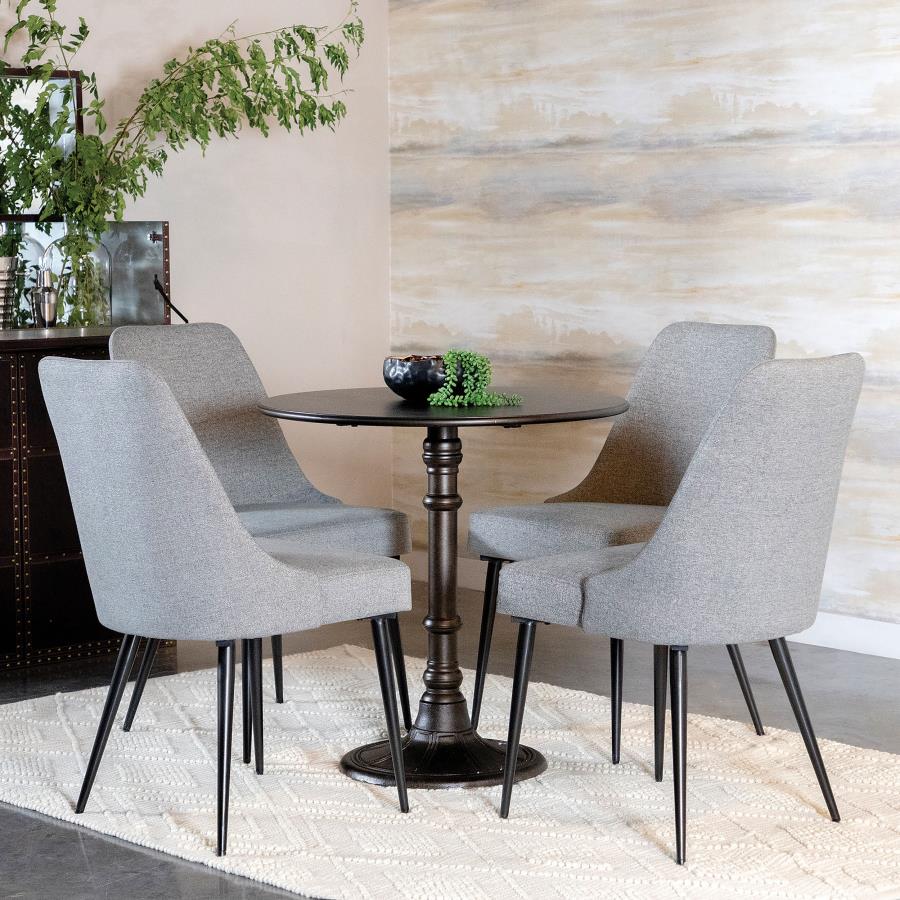 Oswego Round 30-inch Bistro Dining Table Bronze - Home Elegance USA