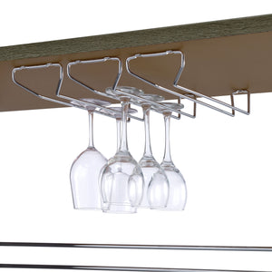 Home Bar - Prescott Rectangular 2-shelf Bar Unit Grey