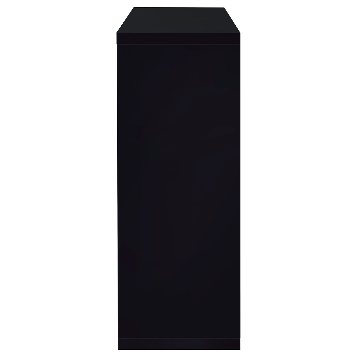 Home Bar - Prescott Rectangular 2-shelf Bar Unit Glossy Black