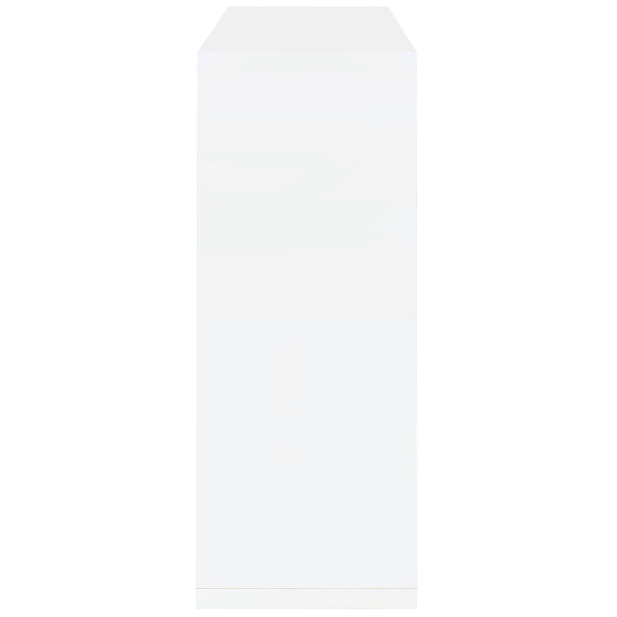 Home Bar - Prescott Rectangular 2-shelf Bar Unit Glossy White