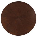 Game Table - Marietta Round Wooden Game Table Tobacco