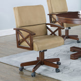 Game Chair - Marietta Upholstered Game Chair Tobacco and Tan