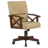 Game Chair - Marietta Upholstered Game Chair Tobacco and Tan