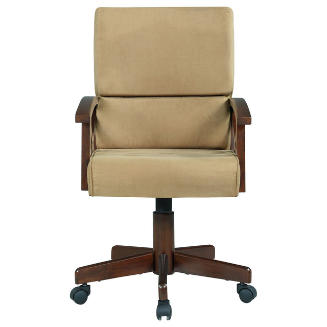 Game Chair - Marietta Upholstered Game Chair Tobacco and Tan