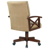 Game Chair - Marietta Upholstered Game Chair Tobacco and Tan