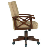 Game Chair - Marietta Upholstered Game Chair Tobacco and Tan