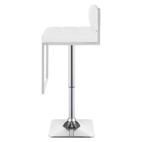 Alameda Adjustable Bar Stool White and Chrome | Coaster - 100193 - Home Elegance USA - 6