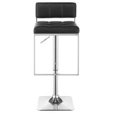 Alameda Adjustable Bar Stool Chrome and Black | Coaster - 100194 - Home Elegance USA - 5