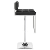 Alameda Adjustable Bar Stool Chrome and Black | Coaster - 100194 - Home Elegance USA - 9