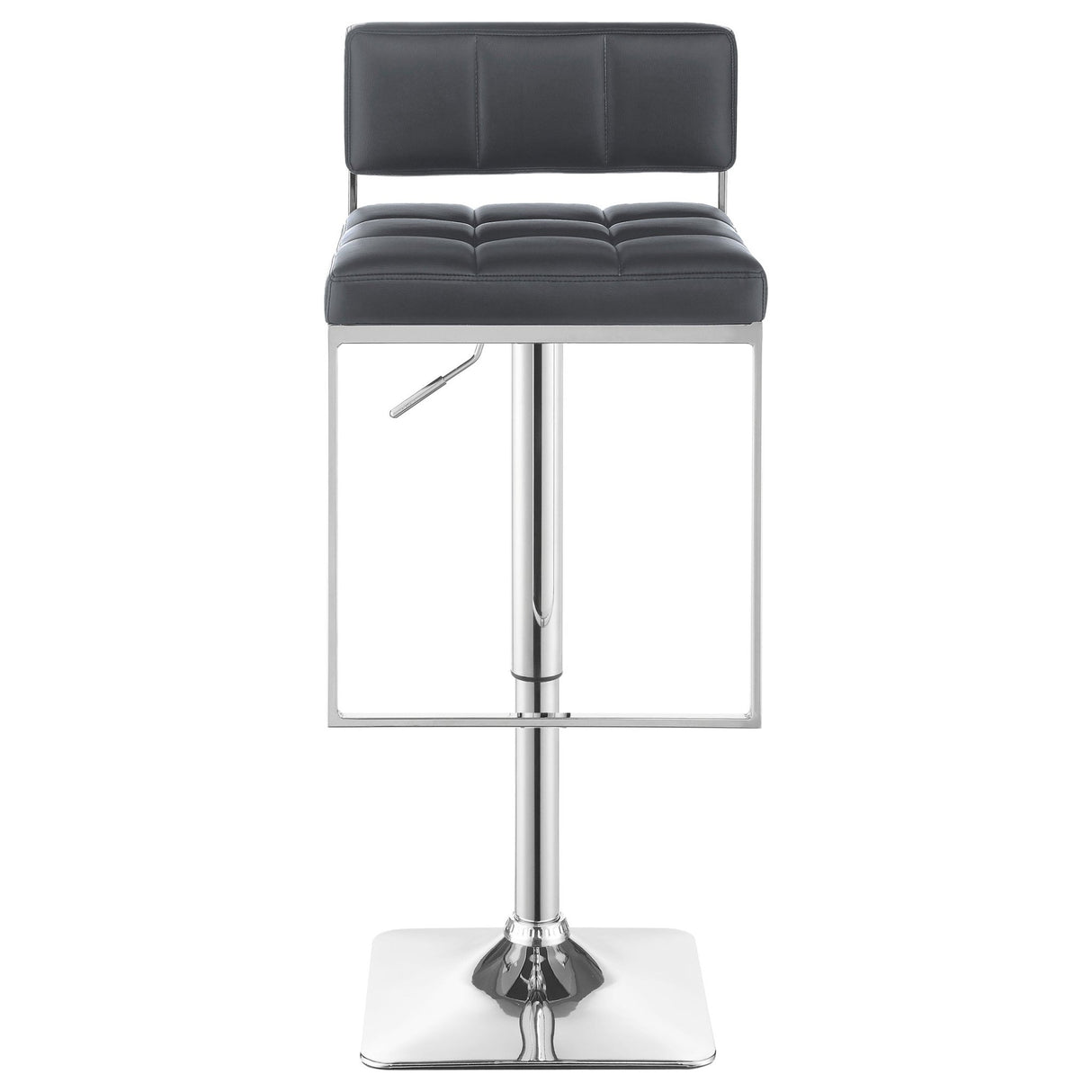 Alameda Adjustable Bar Stool Chrome and Grey | Coaster | Home Elegance USA