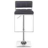 Alameda Adjustable Bar Stool Chrome and Grey | Coaster | Home Elegance USA