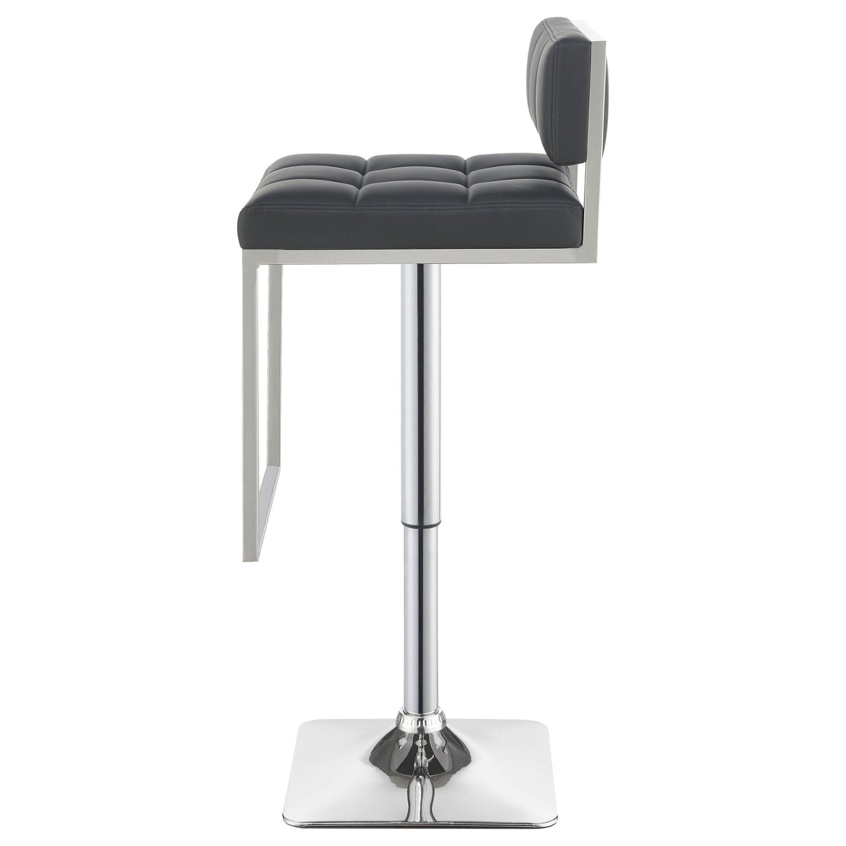 Alameda Adjustable Bar Stool Chrome and Grey | Coaster | Home Elegance USA