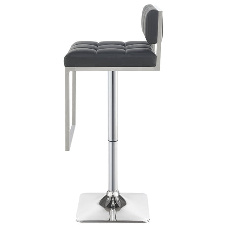 Alameda Adjustable Bar Stool Chrome and Grey | Coaster - 100195 - Home Elegance USA - 7