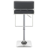 Alameda Adjustable Bar Stool Chrome and Grey | Coaster | Home Elegance USA