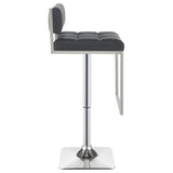 Alameda Adjustable Bar Stool Chrome and Grey | Coaster | Home Elegance USA