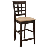 Gabriel 9 - piece Square Counter Height Dining Set Cappuccino | Coaster | Home Elegance USA