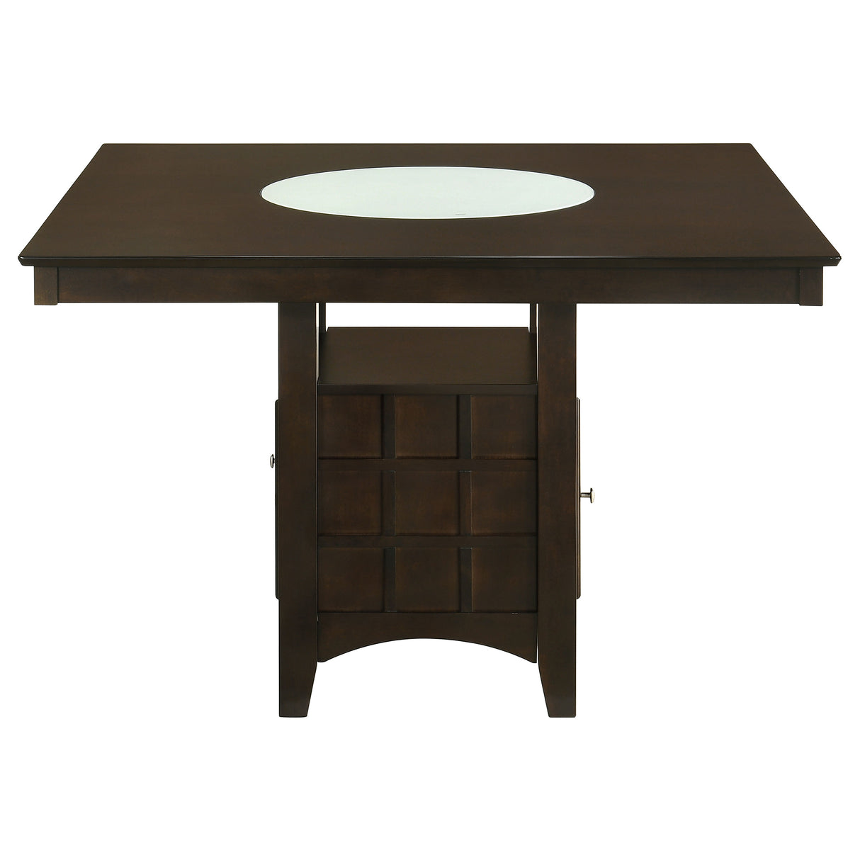 Counter Height Dining Table - Gabriel Square Counter Height Dining Table Cappuccino