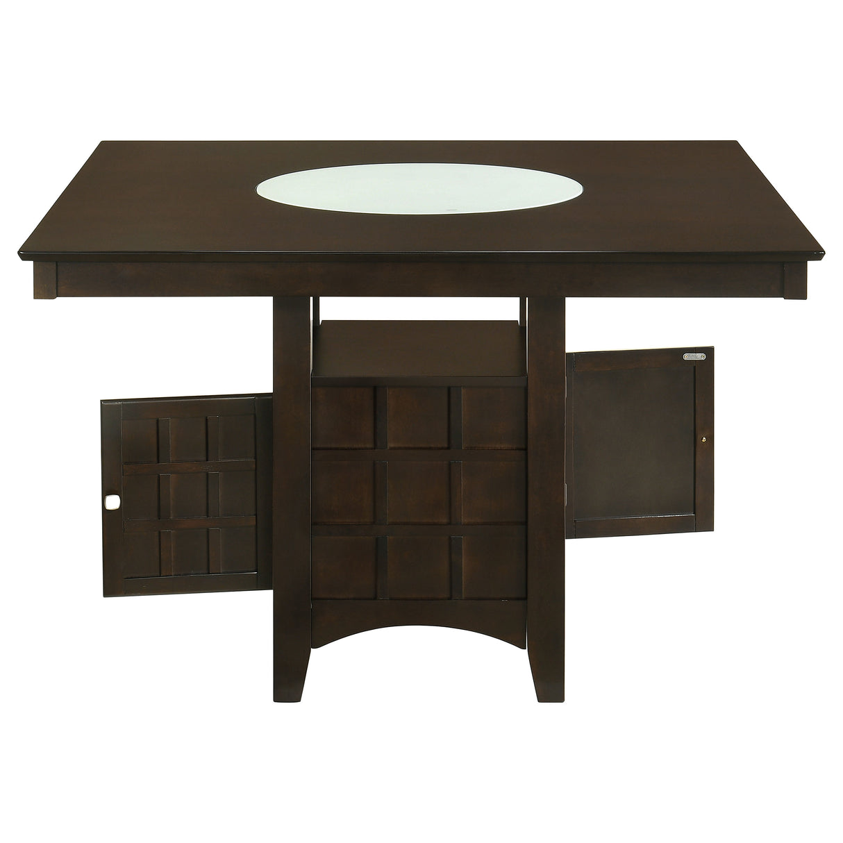 Counter Height Dining Table - Gabriel Square Counter Height Dining Table Cappuccino