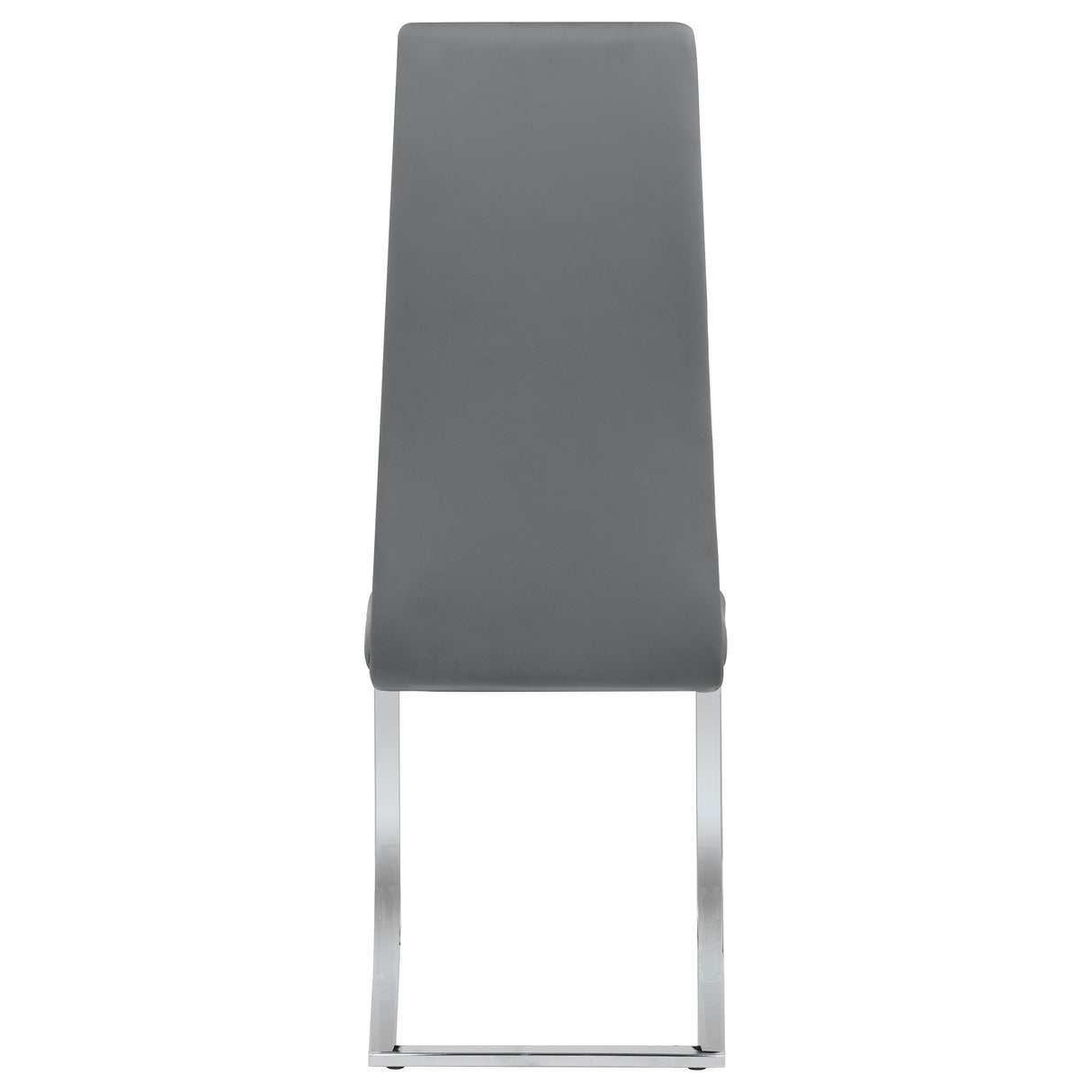 Side Chair - Montclair Upholstered High Back Side Chairs Grey and Chrome (Set of 4)