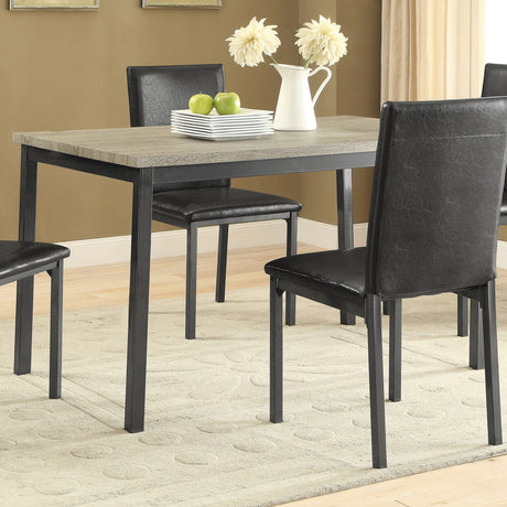 Dining Table - Garza Rectangular Dining Table Black