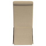 Shawna Upholstered Skirted Dining Chair Light Khaki (Set of 2) - Home Elegance USA