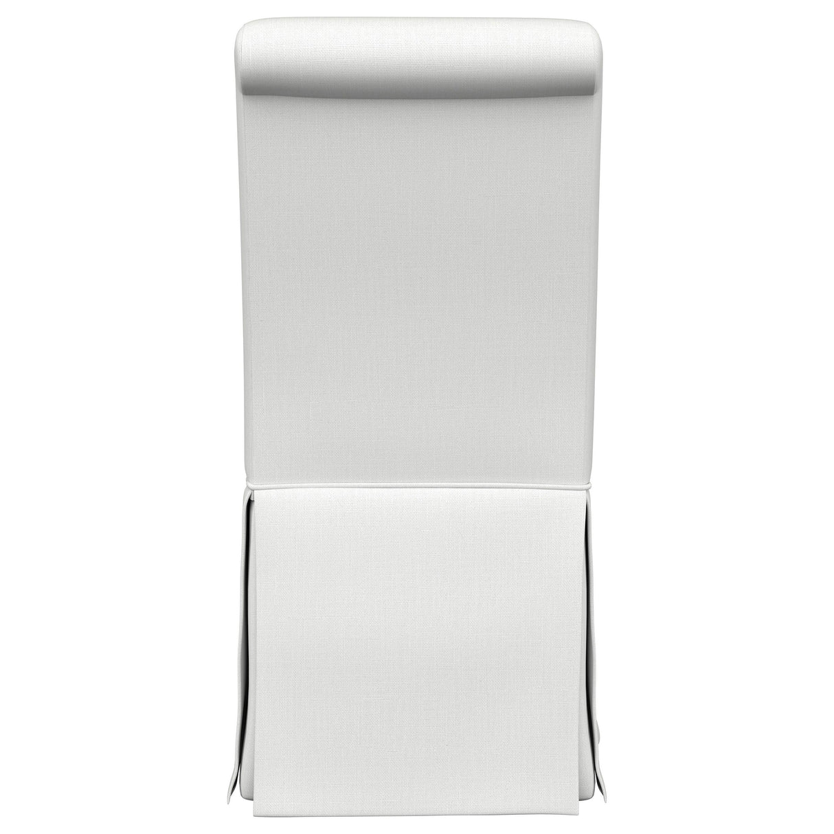 Shawna Upholstered Skirted Dining Chair White (Set of 2) - Home Elegance USA