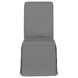 Shawna Upholstered Skirted Dining Chair Light Grey (Set of 2) -  Coaster Furniture