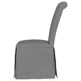 Shawna Upholstered Skirted Dining Chair Light Grey (Set of 2) -  Coaster Furniture