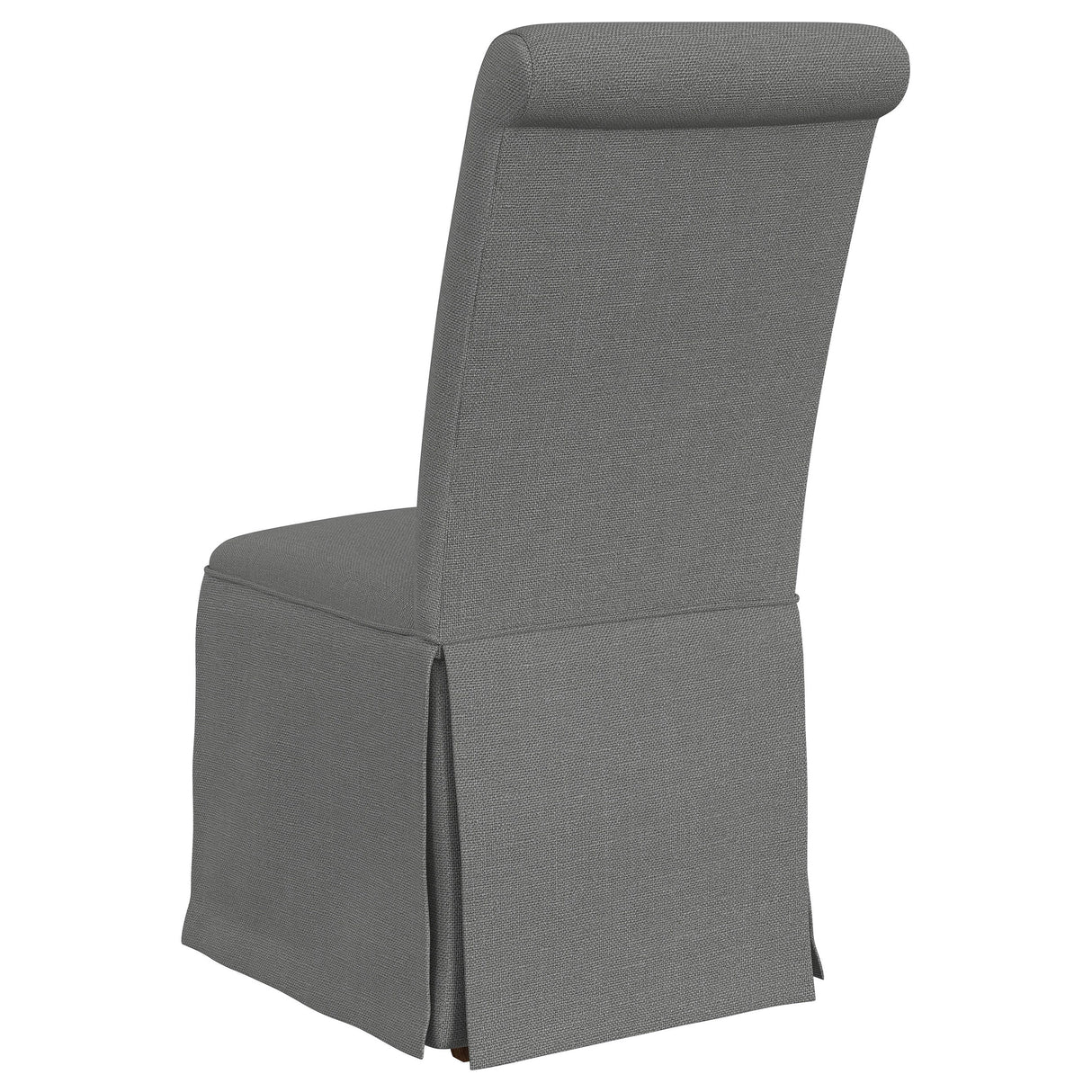 Shawna Upholstered Skirted Dining Chair Light Grey (Set of 2) -  Coaster Furniture