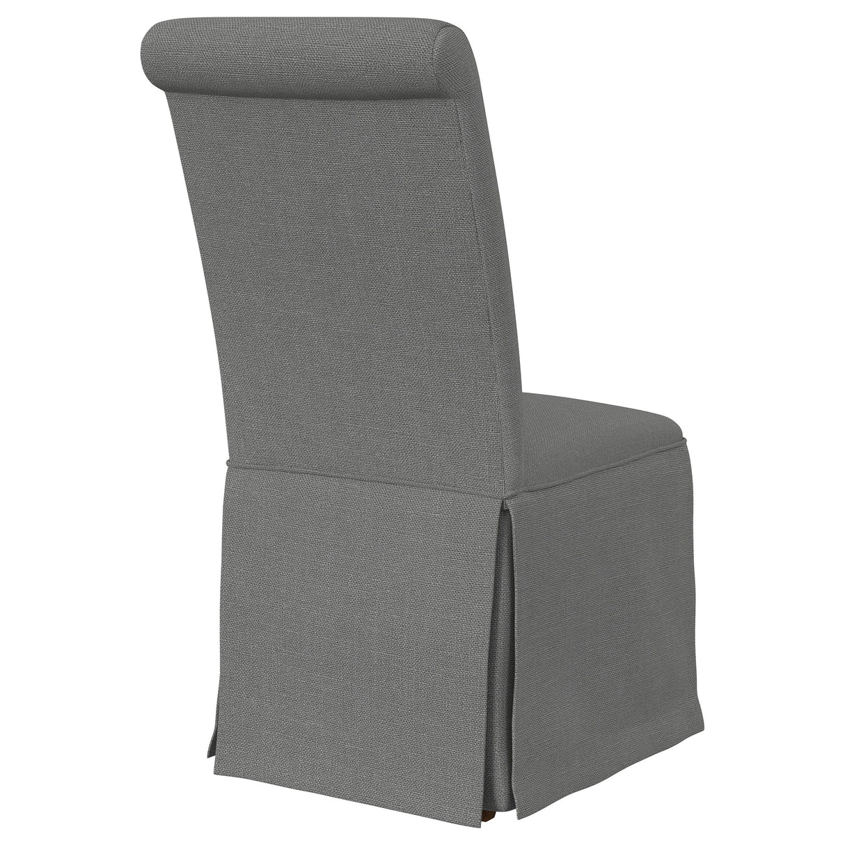 Shawna Upholstered Skirted Dining Chair Light Grey (Set of 2) -  Coaster Furniture