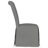 Shawna Upholstered Skirted Dining Chair Light Grey (Set of 2) -  Coaster Furniture