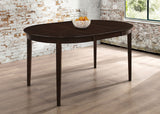 Dining Table - Gabriel Oval Dining Table Cappuccino