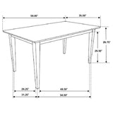 Dining Table - Gabriel Rectangular Dining Table Cappuccino