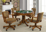 Mitchell 5 - piece Game Table Set Amber and Brown | Coaster | Home Elegance USA