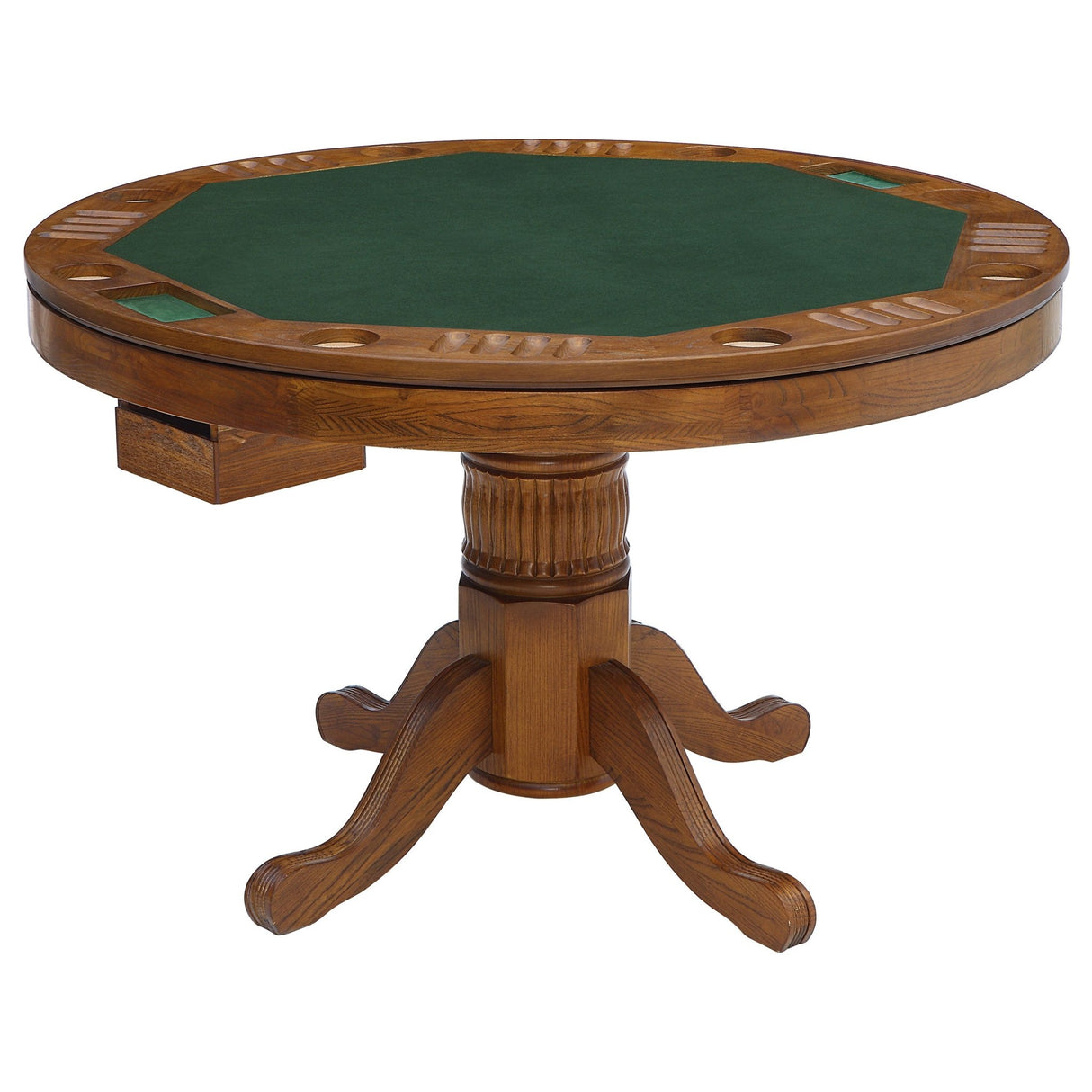 Mitchell 5 - piece Game Table Set Amber and Brown | Coaster | Home Elegance USA