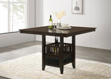 Counter Height Dining Table - Jaden Square Counter Height Table with Storage Espresso