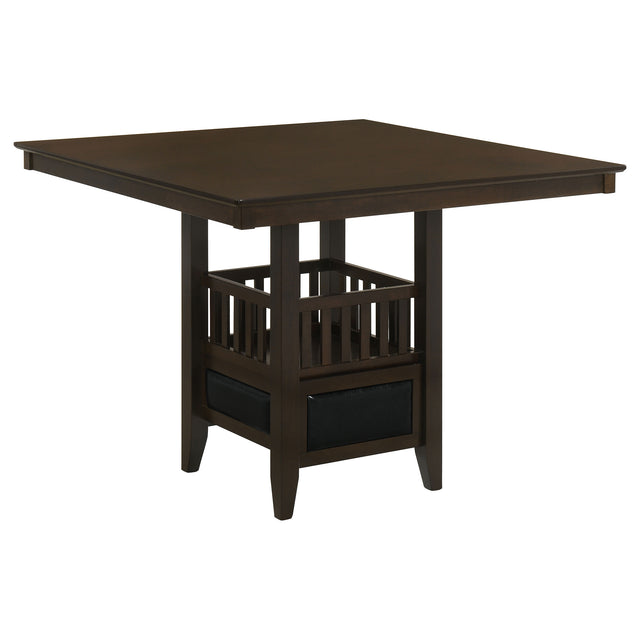 Counter Height Dining Table - Jaden Square Counter Height Table with Storage Espresso