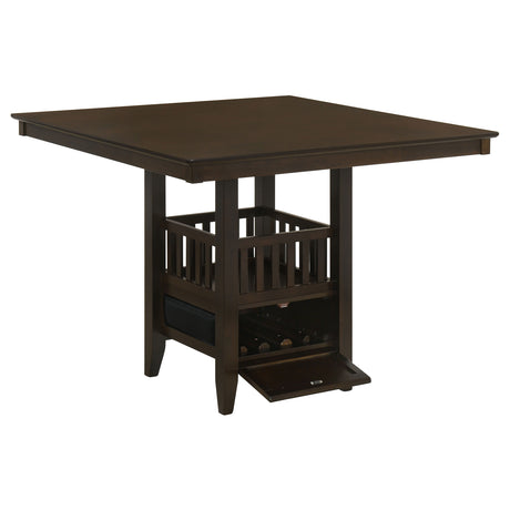 Counter Height Dining Table - Jaden Square Counter Height Table with Storage Espresso