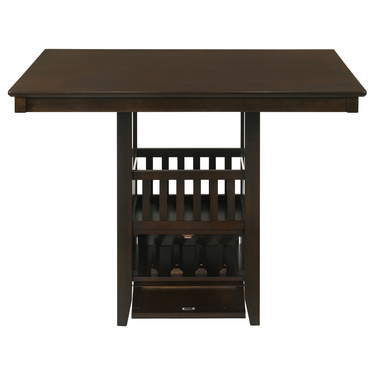 Counter Height Dining Table - Jaden Square Counter Height Table with Storage Espresso