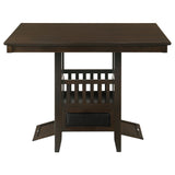 Counter Height Dining Table - Jaden Square Counter Height Table with Storage Espresso