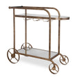 Carrinho Antique Bar Cart Brass - Bronze by Uttermost - View 1