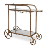 Carrinho Antique Bar Cart Brass - Bronze by Uttermost - View 1