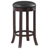 Aboushi Swivel Bar Stools with Upholstered Seat Brown (Set of 2) | Coaster | Home Elegance USA