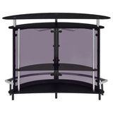 Amarillo 2 - tier Bar Unit Black and Chrome | Coaster - 101065 - Home Elegance USA - 8