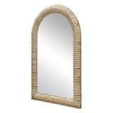 Twisted Seagrass Arch Mirror Woodtone - Light Brown by Uttermost - View 3