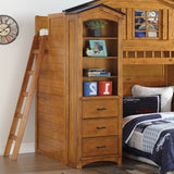 Acme - Tree House Bookcase 10163 Rustic Oak Finish