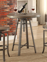 Bartlett Adjustable Swivel Bar Table Brushed Nutmeg | Coaster | Home Elegance USA